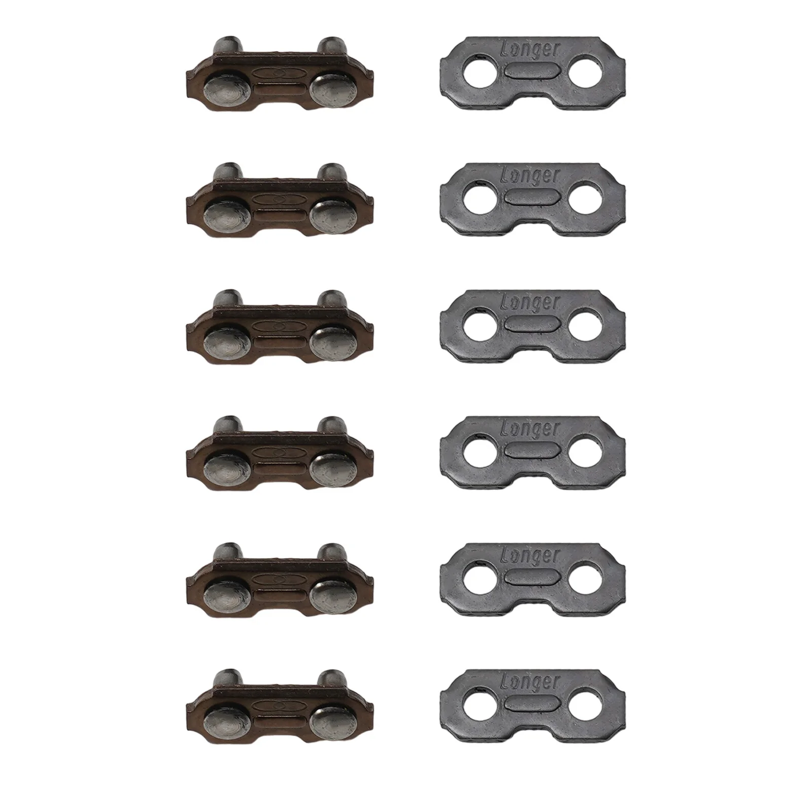 6pcs 3/8 0.063 Chainsaw Chain Joiner Link For Joining Chainsaw Parts Accessories Outdoor Power Equipment Chainsaw Accessories