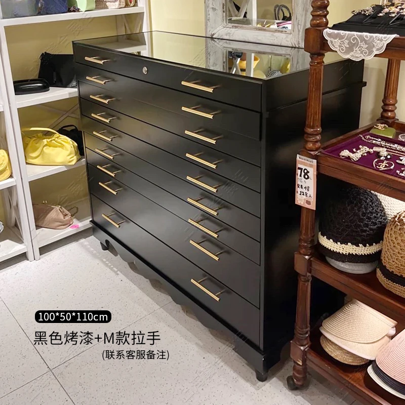 watch glasses cabinet display storage paint cabinet jewelry chest multi-layer drawer