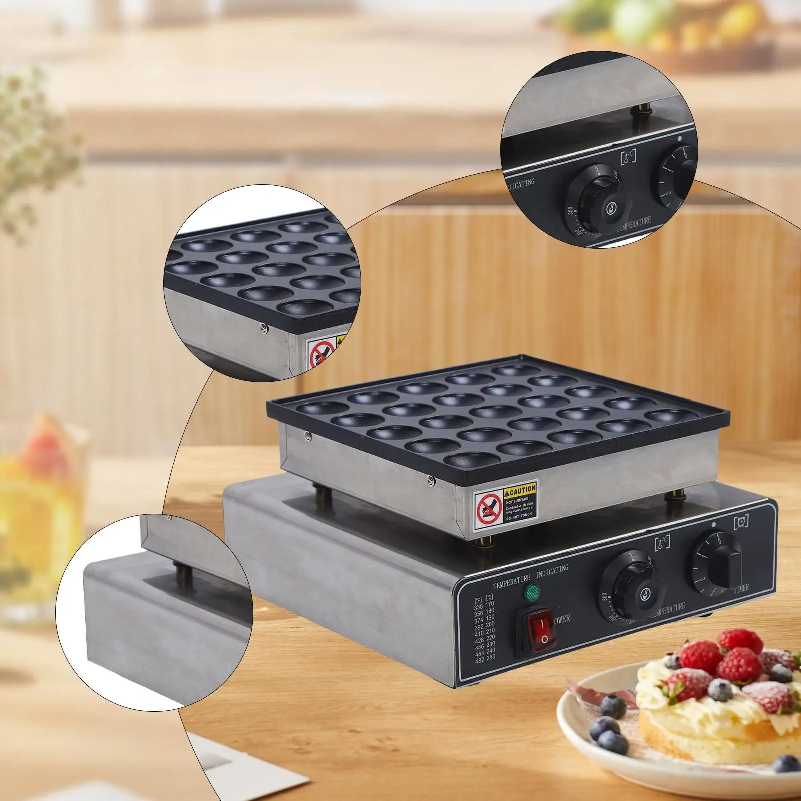 

Cupcake Maker Muffin Machine Small Waffle Bites Versatile,Mini Waffle Maker,Breakfast Machine,for Muffins Holidays Breakfast