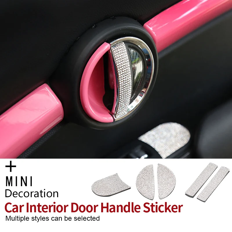 

Bling Bling Car Interior Door Handle Sticker with Rhinest1 for M Coope r S 1 F 54 F 55 F 56 F 60 R 55 R 56 R 60 R 61 Accessories