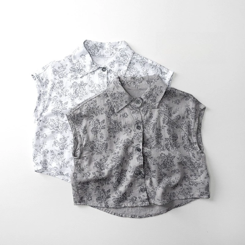 

Children's Clothing Thin Printed Sleeveless Shirt 2025 Summer New Arrivals Boys Personality Trendy Children's Tops Kids