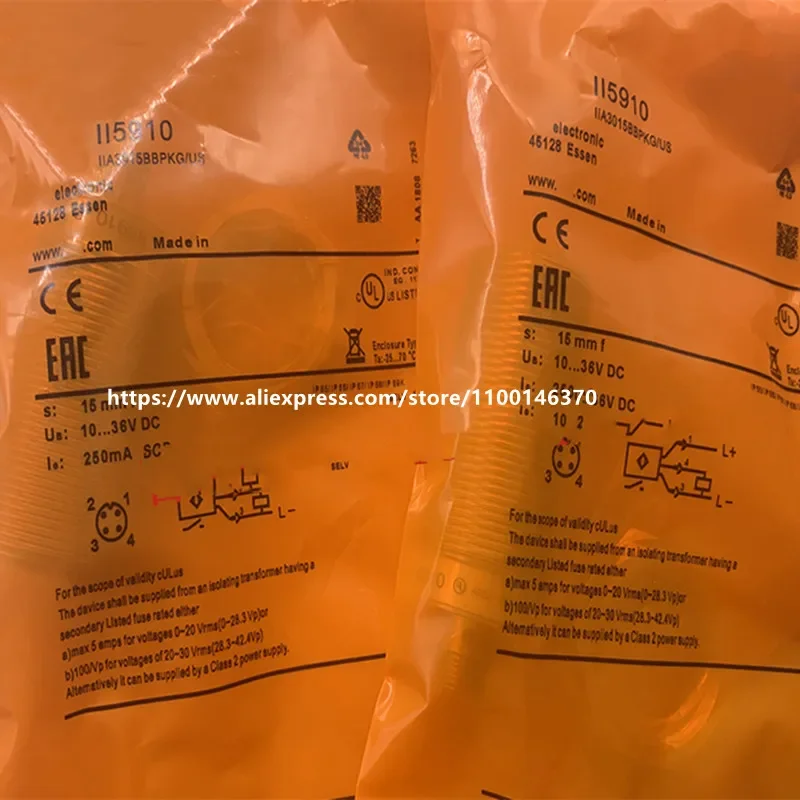 2Pcs New High Quality IFM Proximity Switch  II5446 II5860 II5857 II5910 II5861 II5430 II5447