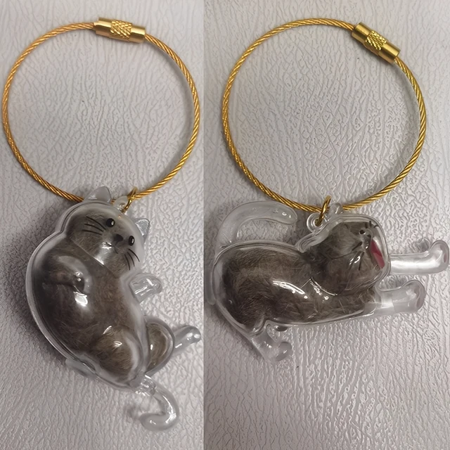 Llavero recolector de pelo de gato