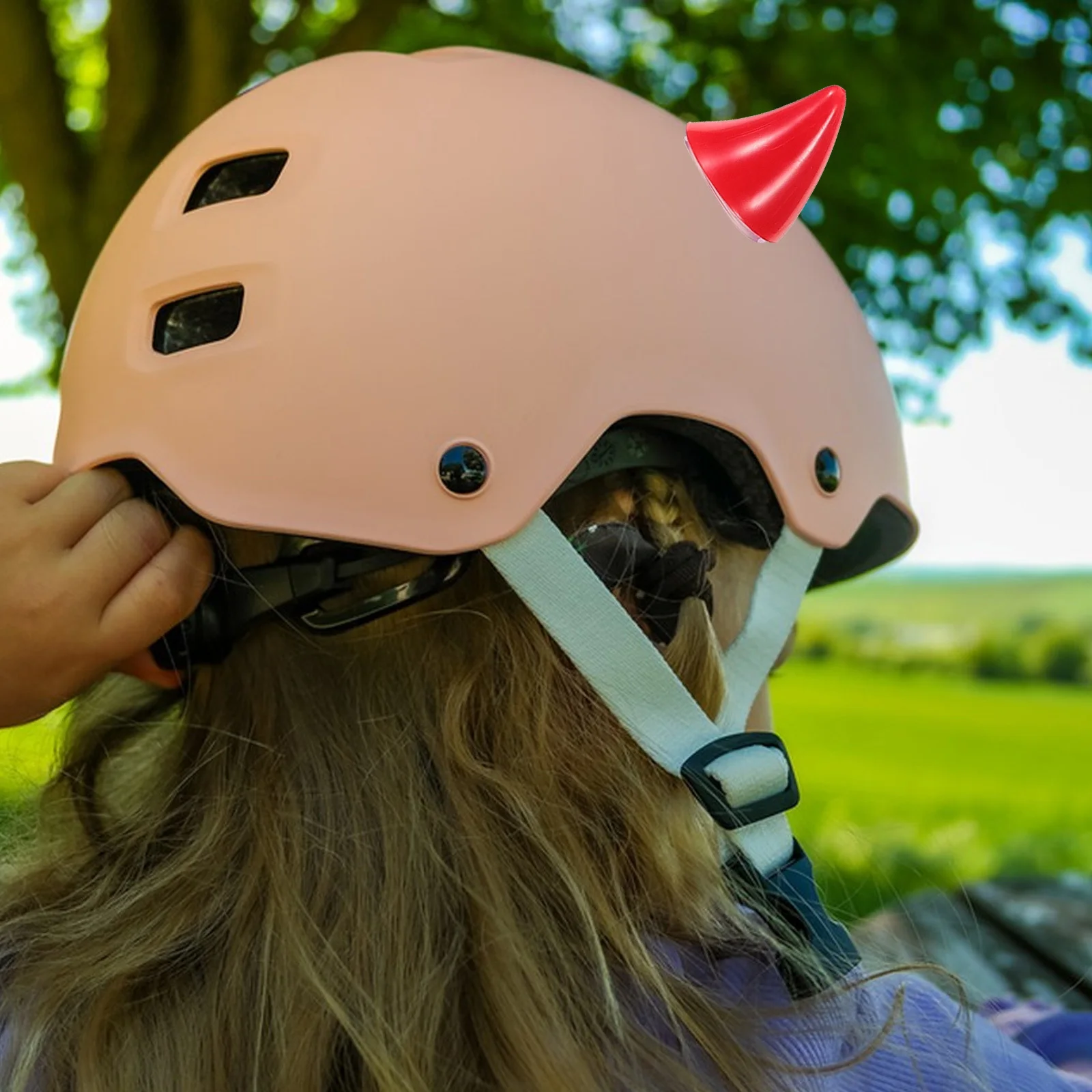 

4Pair Motorcycle Decoration Unique Devil Horn Bat Wings Cat Ear Stick on Reusable Accessories for Scooter Bike