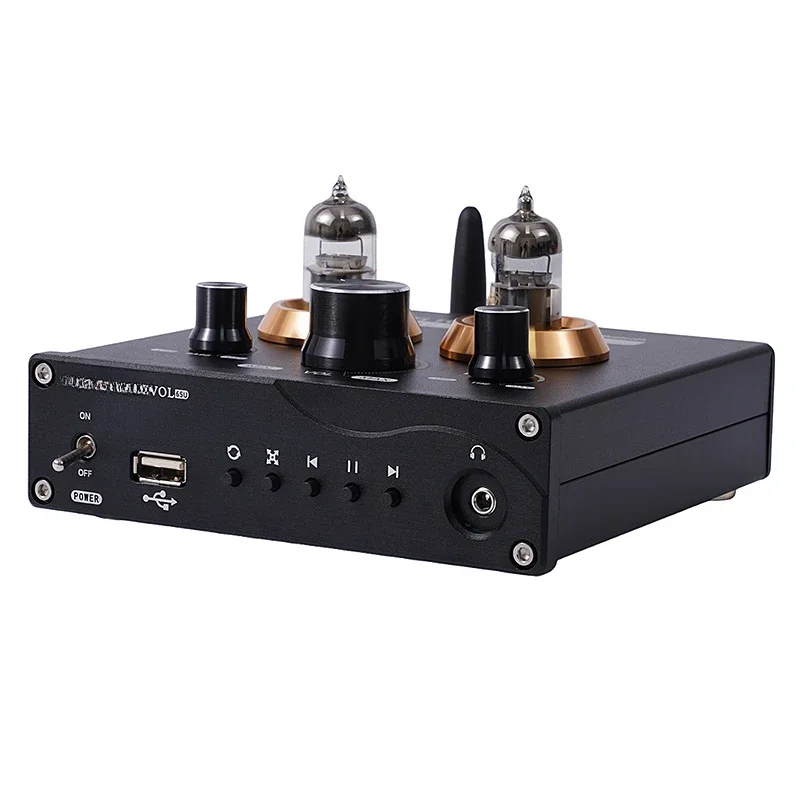 Audiophile grade Vacuum tube Pre-stage U disk TF card Lossless player Pre-audio amplifier Headset amplifier Bluetooth 5.0