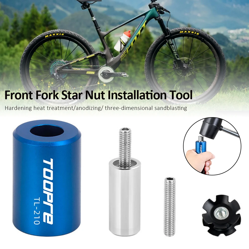 Bicycle Front Fork Star Nut Installation Tool MTB Bike Headset Tool Sun Flower Driving Repair Tool Cycling Accessories