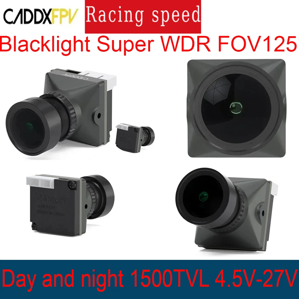 

Caddx Ratel PRO FPV камера 1500TVL 16:9/4:3 NTSC/PAL FOV125 ° Ночная камера Blacklight для FPV Racing Drone Accesorios RC