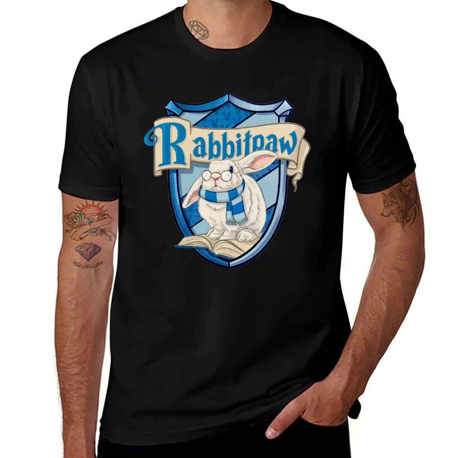 

Футболка Rabbitpaw, мужская футболка, хлопковая мужская футболка высокого качества, футболка из плотного хлопка