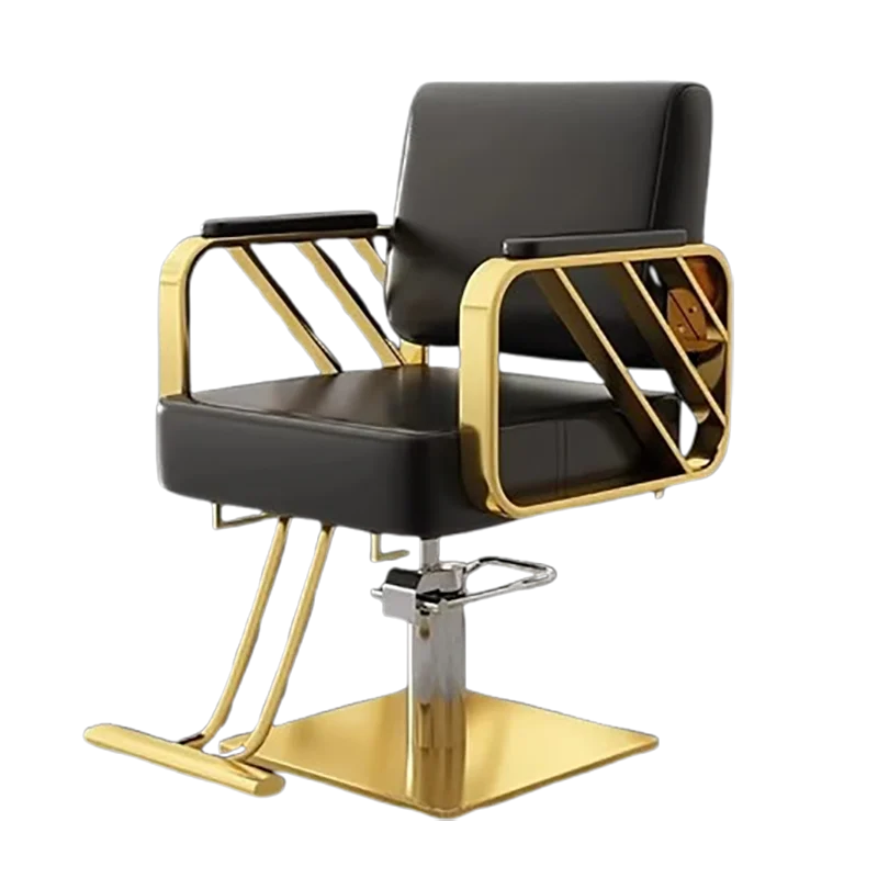 

Vintage Professional Black Barber Chair Aesthetic Simple Unique Hairdresser Chair Nordic Salon Kapperstoel Hair Furniture