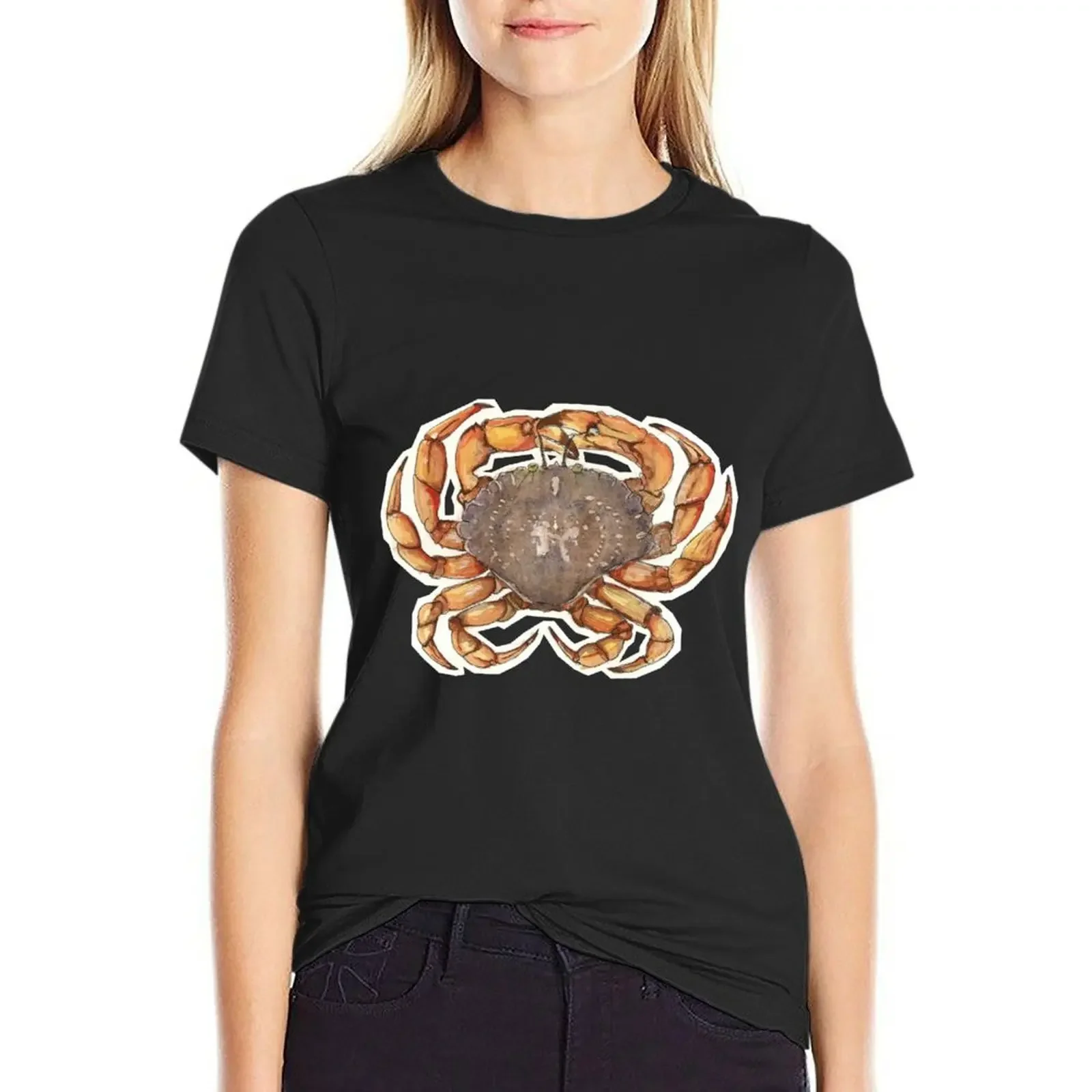 

rock crab (Cancer irroratus) T-shirt kawaii clothes plus size tops cotton t shirts Women