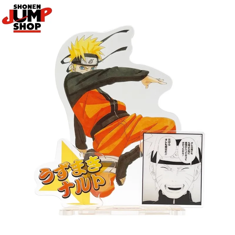 Naruto Genuine Standing Brand Acrylic Anime Peripheral Naruto Sasuke Japanese Toy Children Doll Cartoon Character Unisex