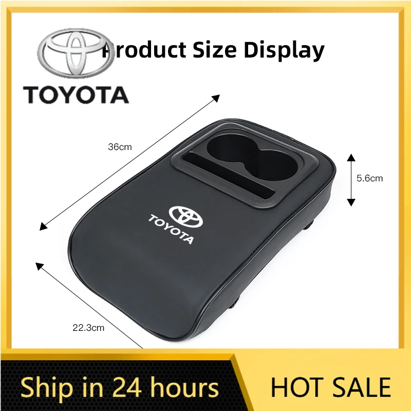

Car Stickers 2026 Hot Fot Toyota Car Armrest Mat Center Console Storage Heighten Pad For Toyota Alphard Gazoo Racing Corolla Yar