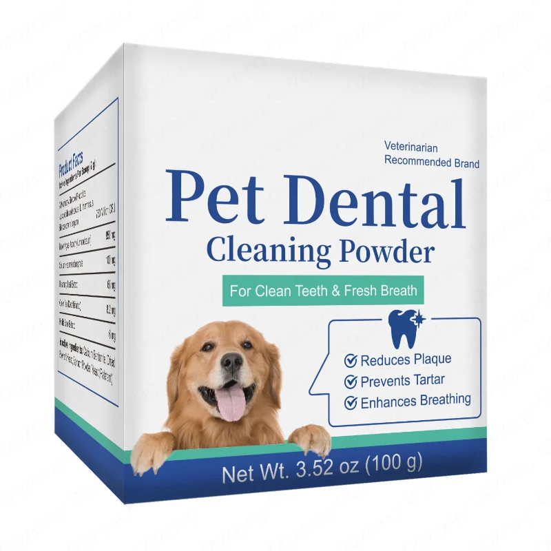 Teeth Whitening Powder - Pet Teeth Cleaning Powder Remove Dental