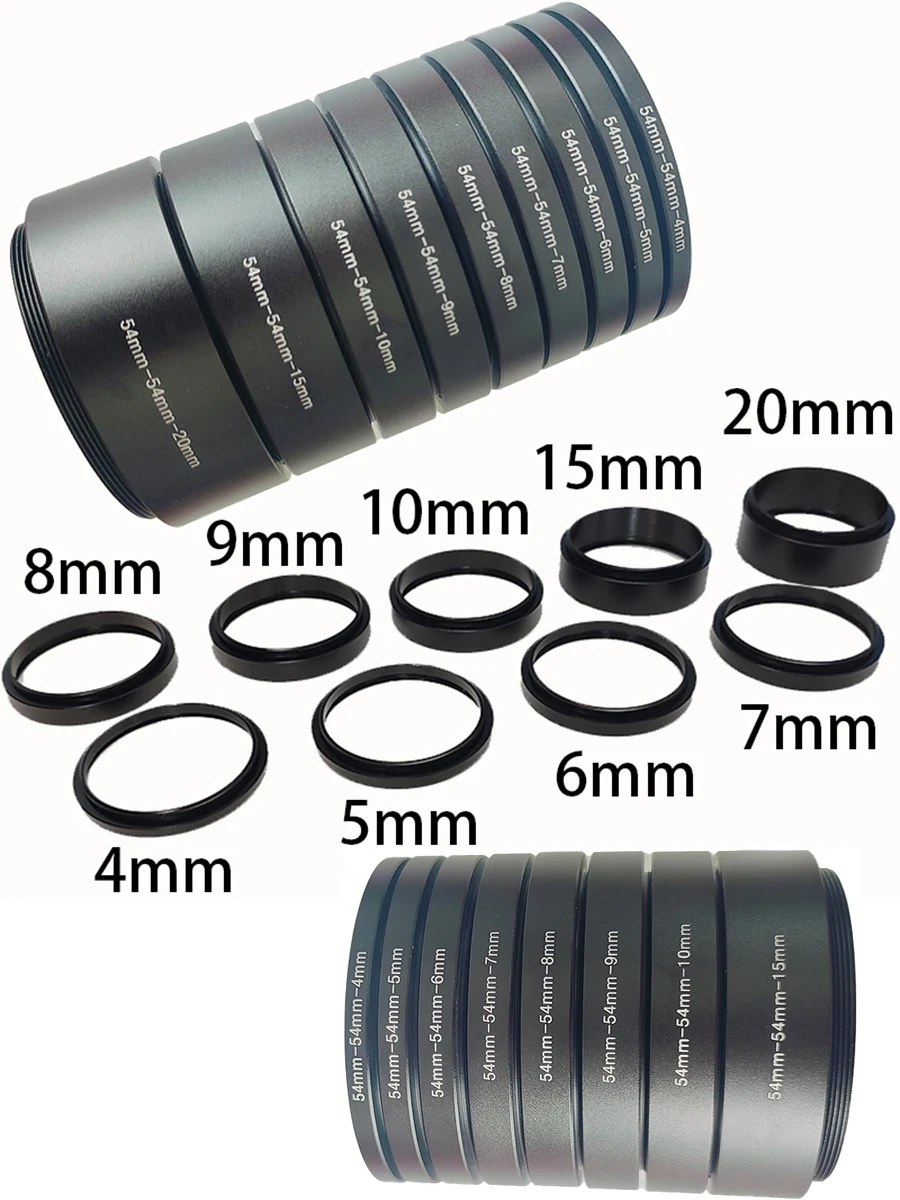 M42/M48/M54 Verlengbuissets 3/5/7/10/12/15/20/30/40/50mm M48x0.75 aan beide zijden voor astronomietelescoopfotografie T-ring - afbeelding 2