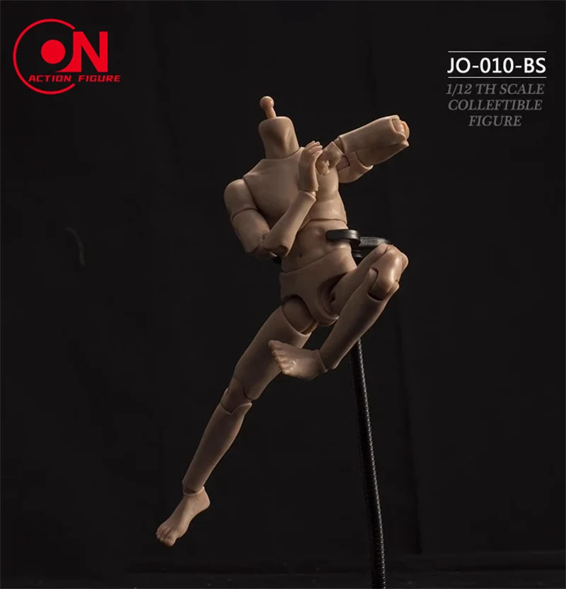 JO-010 1/12 ذكر فائق المرونة شبه مغلف للجسم المشترك الجندي Suntan الجلد العادي مفصلية 6 ''دمى شخصيات الحركة #5