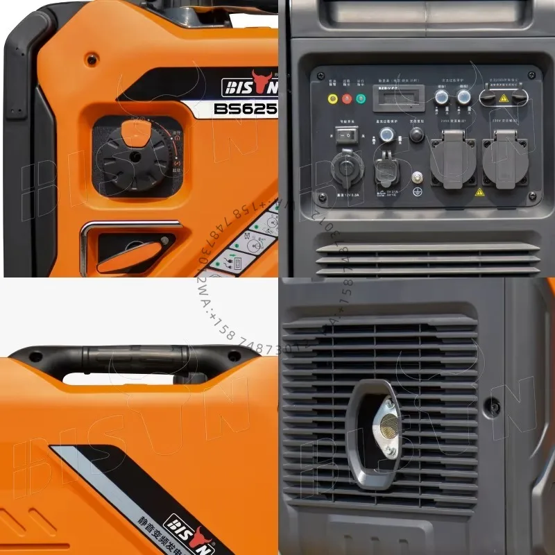 سوبر كويت 5500 وات/5000 وات ثنائي الوقود g as/Prop ane Inverter Generator #6