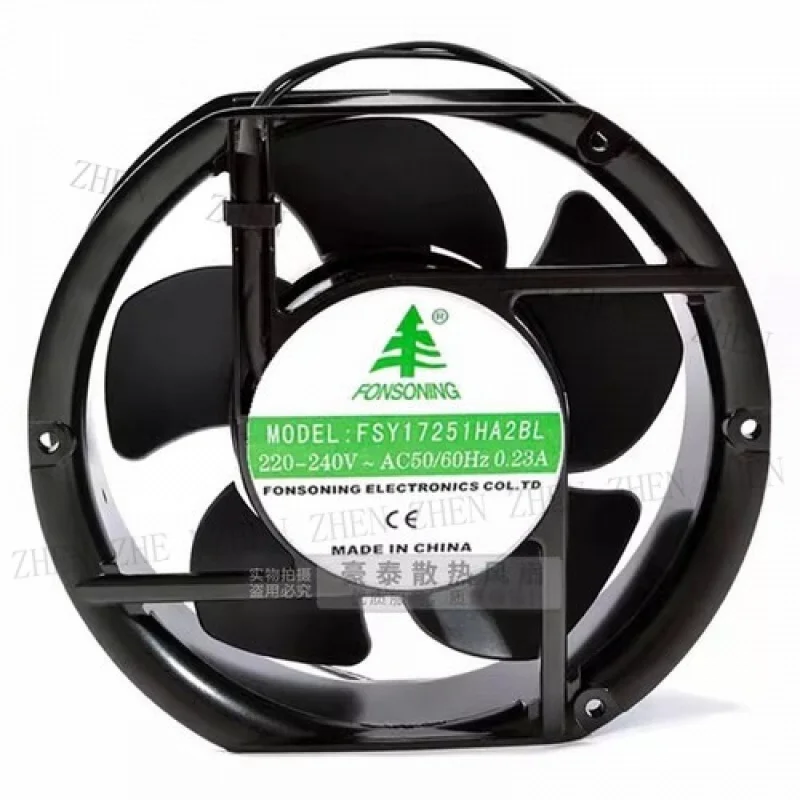

Y 1 шт. FSY17251HA2BL 17251 AC220V-240V 0,23A металлический охлаждающий вентилятор