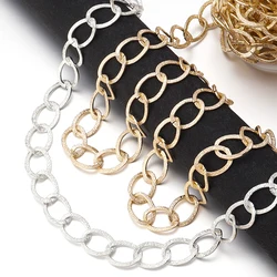 5 Yards/Roll Aluminum Embossed Chains O-Shaped Chain for Jewelry Findings DIY Bracelet Necklace Bag Clothing Accessories Supply