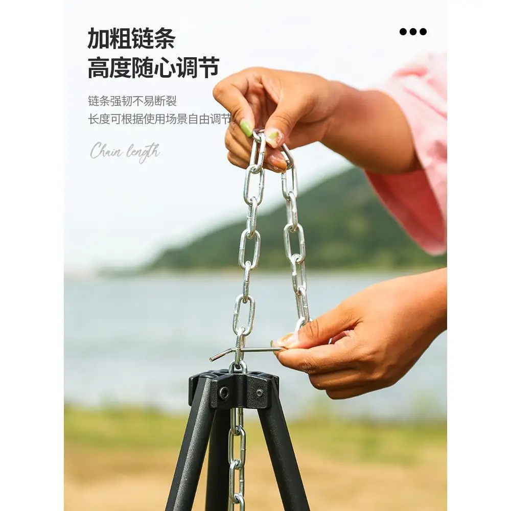 Outdoor camping hangende pot beugel statief draagbare brander statief camping picknick