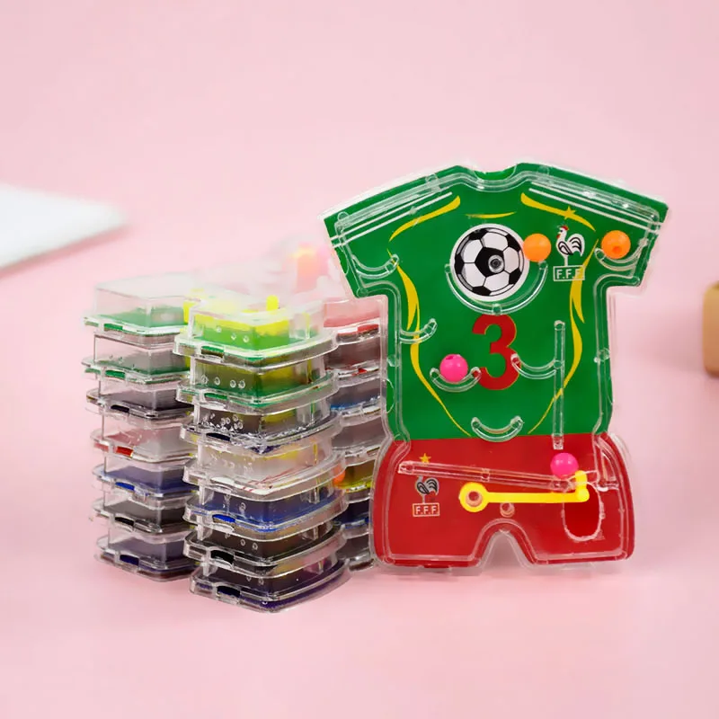 10/20pcs Soccer Maze Toy Football Theme Pinball Game Kids Birthday Party Favors Goody Bag Pinata Fillers Christmas Gift Supplies