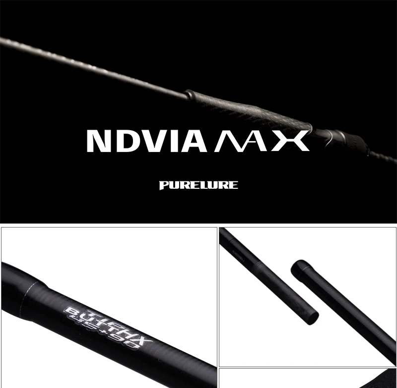 PURELURE NDVIA MAX Travel Vielseitiger Stab mit fester Spitze, 6 Fuß, 7,2 Fuß, 1,5–20 g, weicher Köder, Jerkbait, F/MF-Action, Barsch, Hecht, Zander, Bass, Tintenfisch – Detail 14