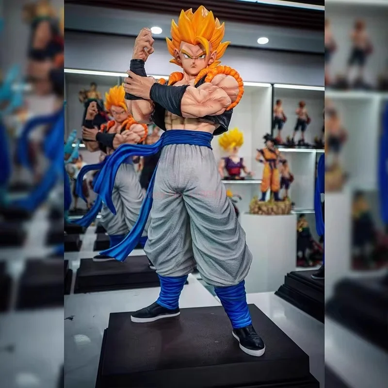 Nuevo modelo de personaje periférico de Dragon Ball de 50cm, doble rey Beijit y Wujita, colección de adornos hechos a mano, regalo masculino