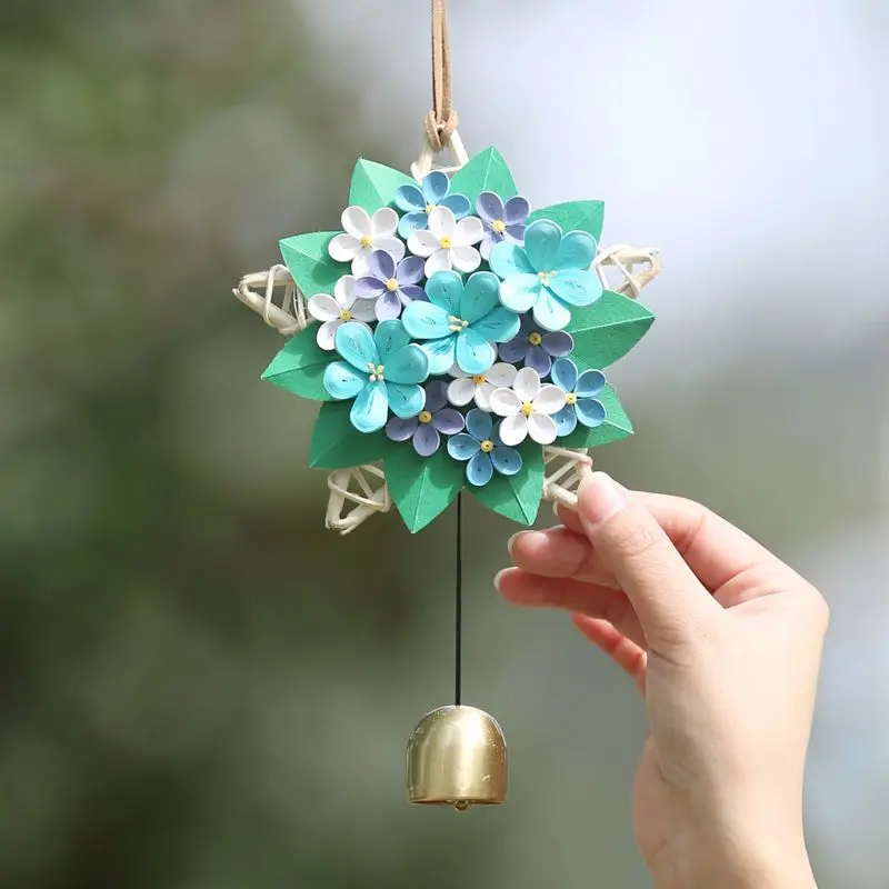 Paper Age wind chime hanging decorations forest system handmade diffractive paper wind chime material kit regali creativi fai da te