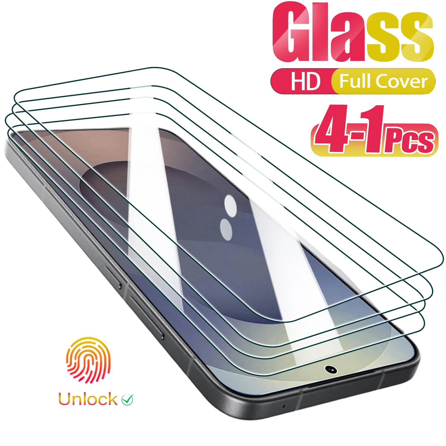 

4-1 шт. закаленное стекло для Samsung S24 S25 Ultra HD Защитная пленка для экрана Samsung Galaxy S24 Plus S24+ Защитное стекло