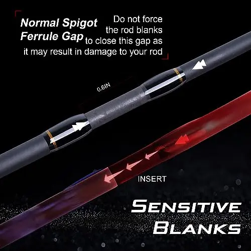 

Удилище спиннинговое Goture Xceed, 4 секции, 1.98-2.7 м, с кольцами Fuji O Guide | 30T Карбон | Легкая дорожная удочка для пресной и соленой воды