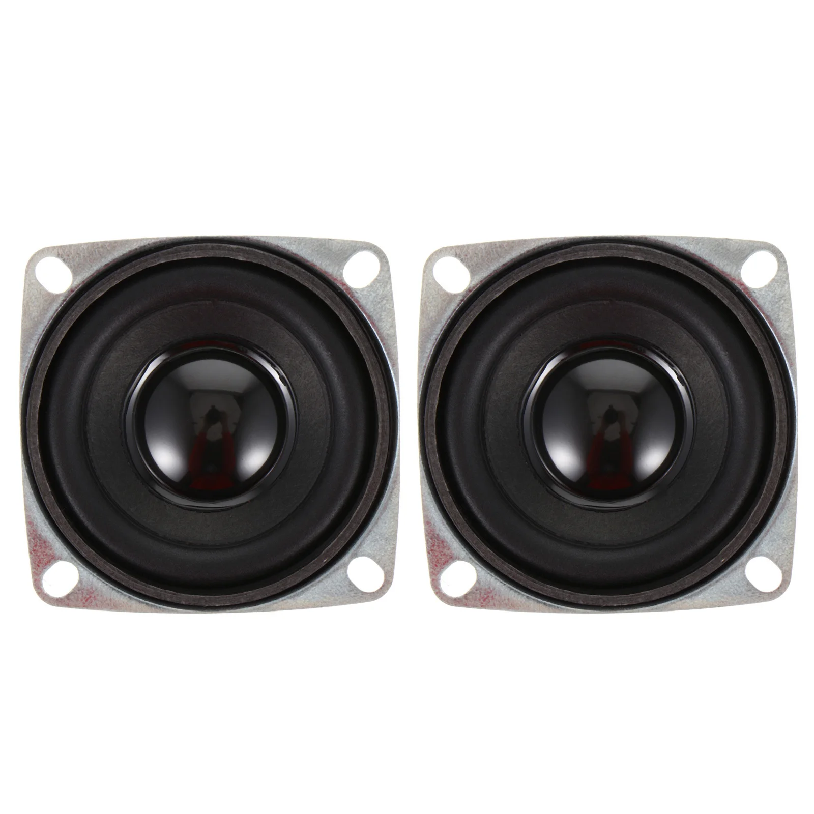 

2pcs Low Frequency Speaker Round 4 Euro Magnetic Loudspeaker Smooth Surface Stereo Audio Diy Full Range Internal Bass