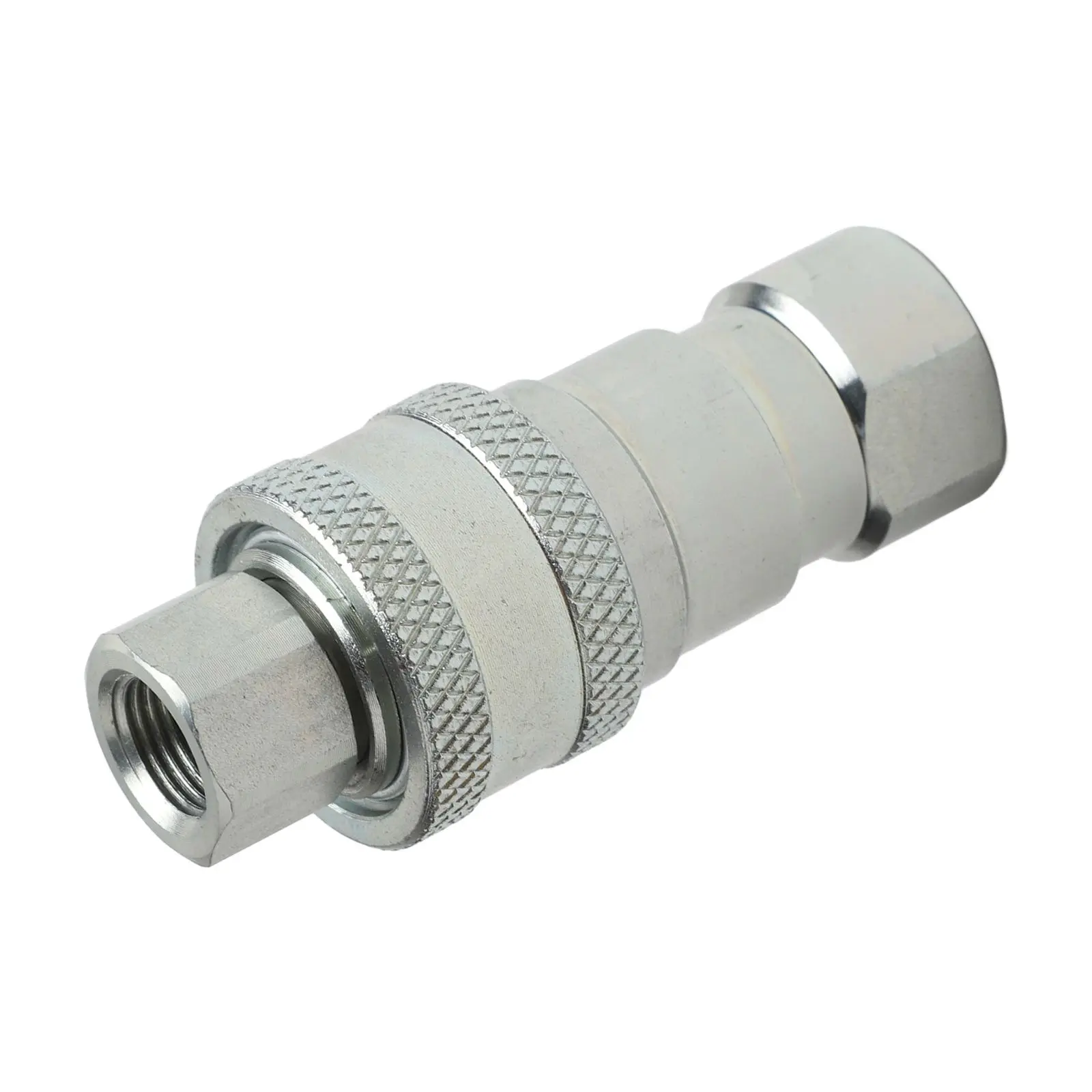 Carbon Steel Coupler Female Pipe Fitting Automatic Valve Closure Easy Disconnect Industrial Applications 10.9mm 0.43in