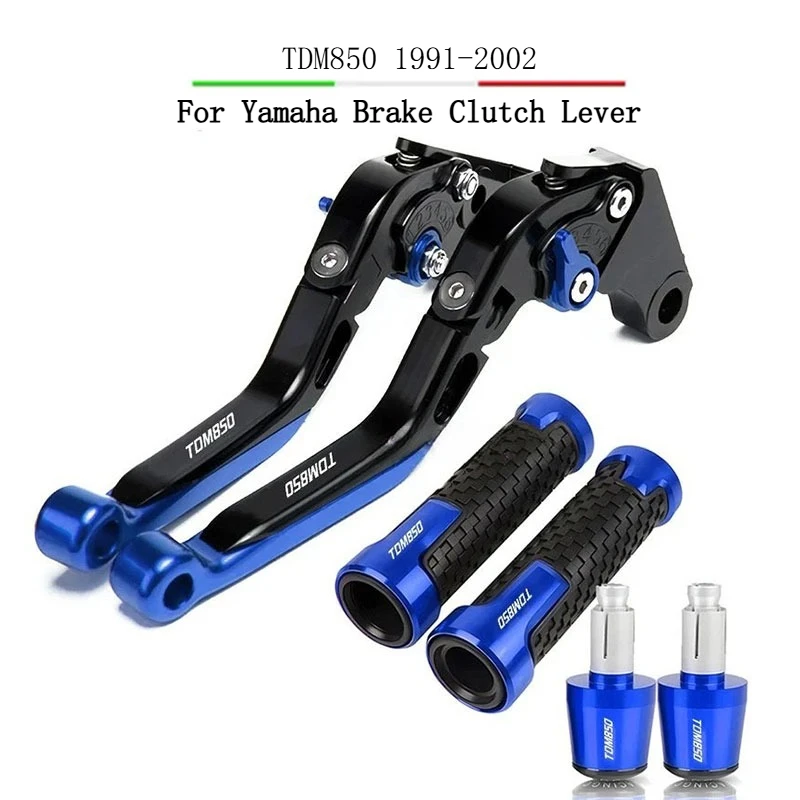 

For Yamaha TDM850 TDM 850 1991-2002 1994 1995 1996 1997 1998 1991 2000 2001 Brake Clutch Levers Handlebar Hand Grips Ends