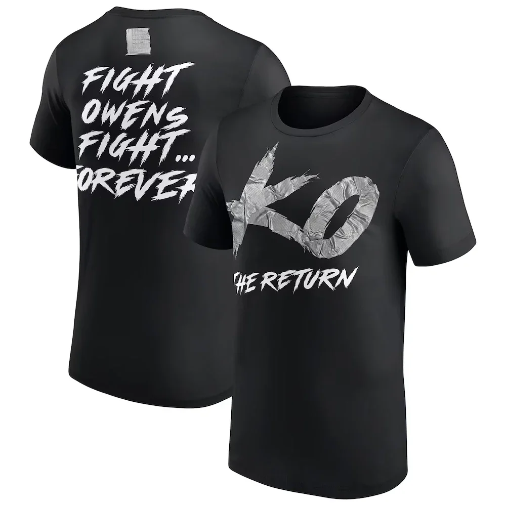 Men's Black Kevin Owens KO The Return T-Shirt 3D Printed Sports Quick Dry Short Sleeve Tops Daily Casual Plus Size T-Shirts 2026