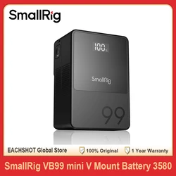 SMALLRIG V Mount Battery VB99 99Wh 6800mAh V Lock Battery Power Bank with 100W Output for Camera Camcorder Monitor Video Light