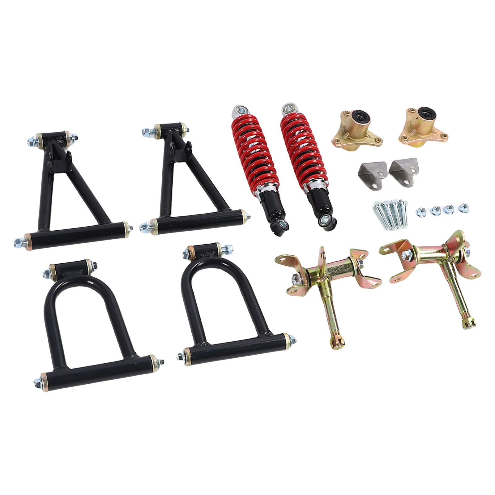 Front Suspension Swingarm Assembly Reduce Vibration High Strength Upper and Lower Swingarm  Fit for ATV for Quad Bike