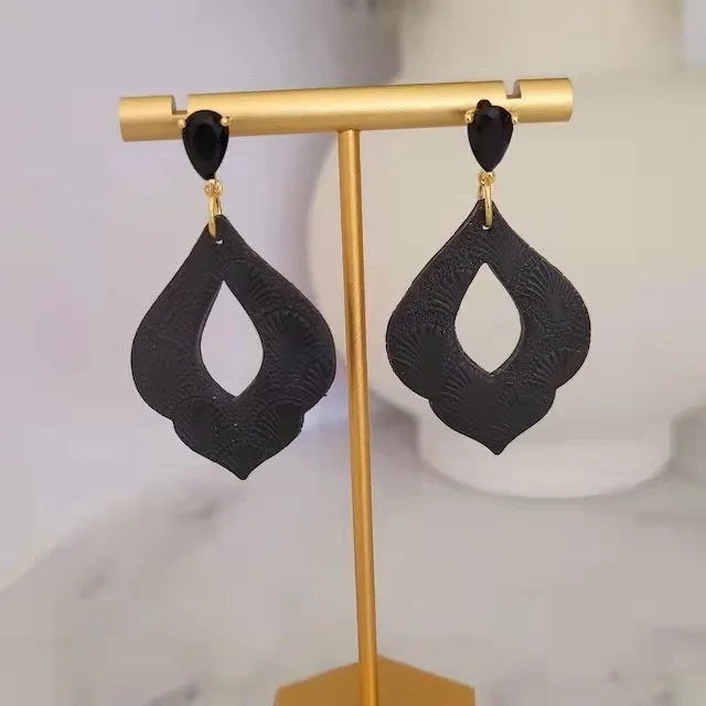 New Soft Pottery Earring Cutter Moroccan Rhombus Ring Polymer Clay Cutting DiY Ins French Earring Jewelry Pendant Making Tools