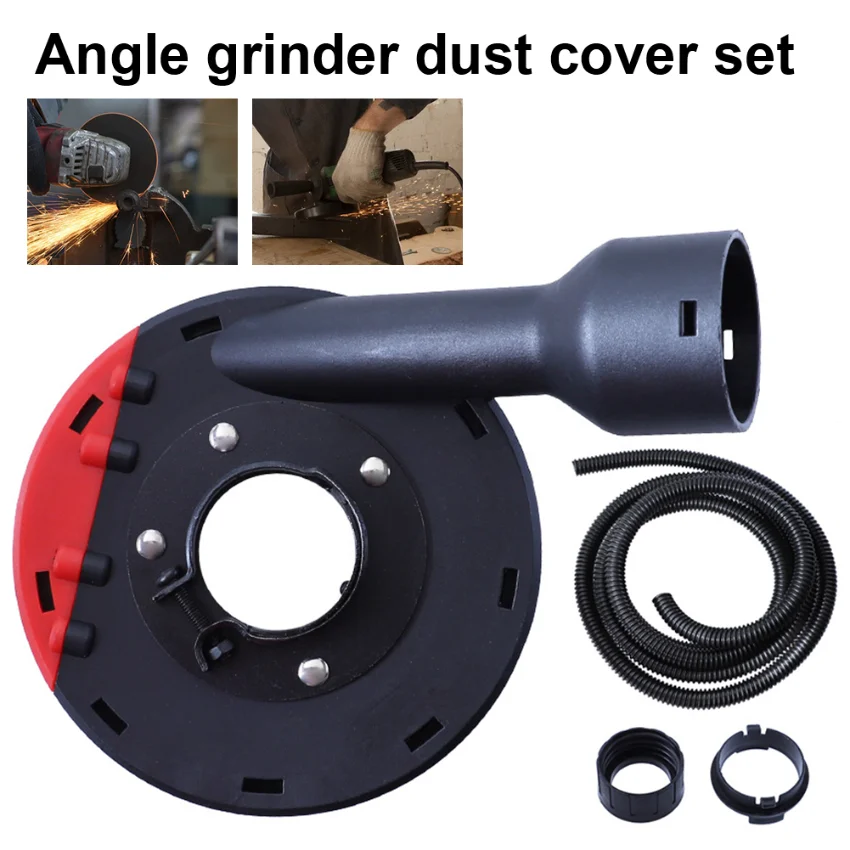 100/125mm Universal Surface Cutting Dust Shroud For Angle Grinder Built-in Tight Bristles Dust Collector Attachment Cover Tool