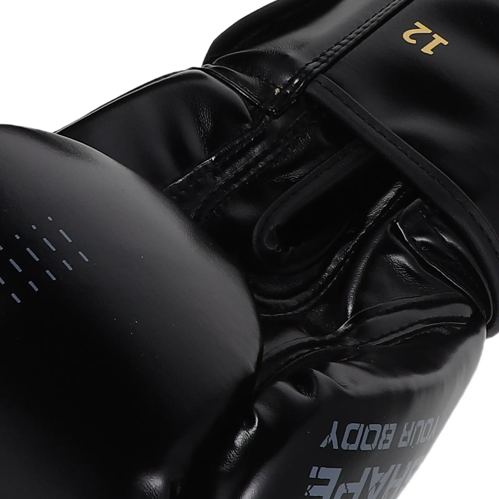 1Pair Professional Breathable Boxing Gloves Shock-Absorbing Padding Quick-Adjust Hook-and-Loop Strap for Adult Kids Taekwondo