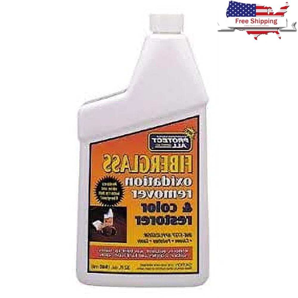 

Fiberglass Oxidation Remover Color Restorer MultiSurface Cleaner Polisher Scratch Remover Wax Buildup Stain Cleaner 32oz 55032