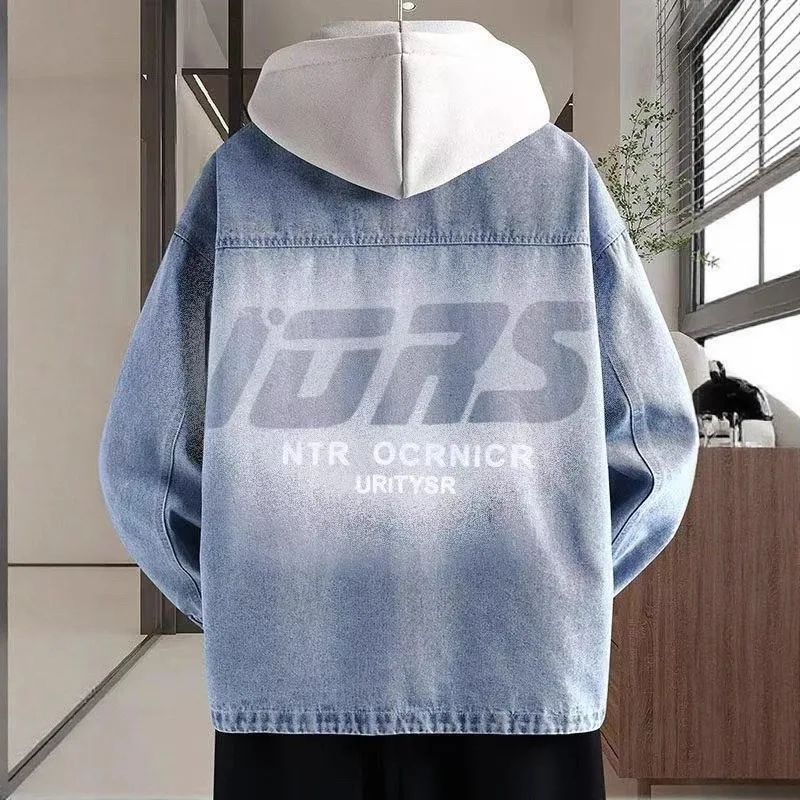 Jaqueta masculina com capuz para outono/inverno ao ar livre, adequada para uso diário em casa, viagens, festas e pode melhorar a aparência.