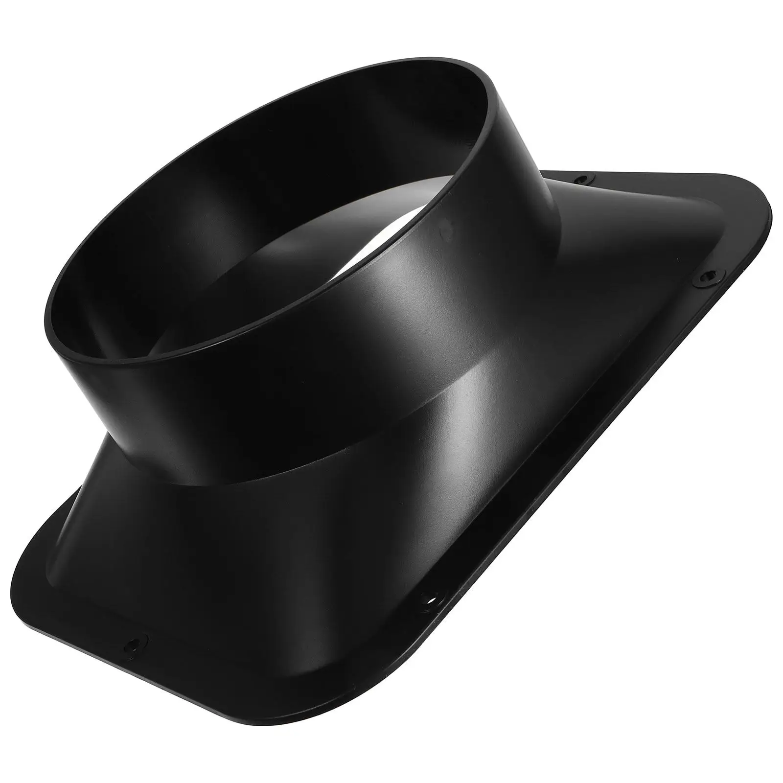

ABS Rectangular Base Flange Connector Black Duct Connector Flange Air Duct Adapter Exhaust Hose Flanged Base Fittings Dust