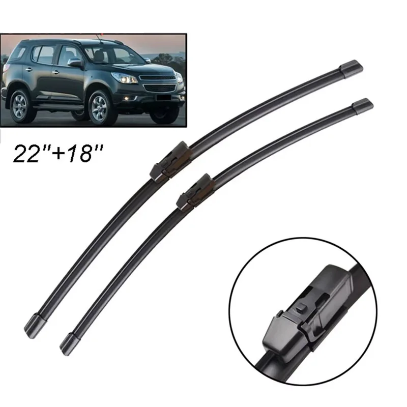 

Wiper Front Wiper Blades Set For Chevrolet TrailBlazer MK2 2012 - 2020 Windshield Windscreen Window 22"+18"