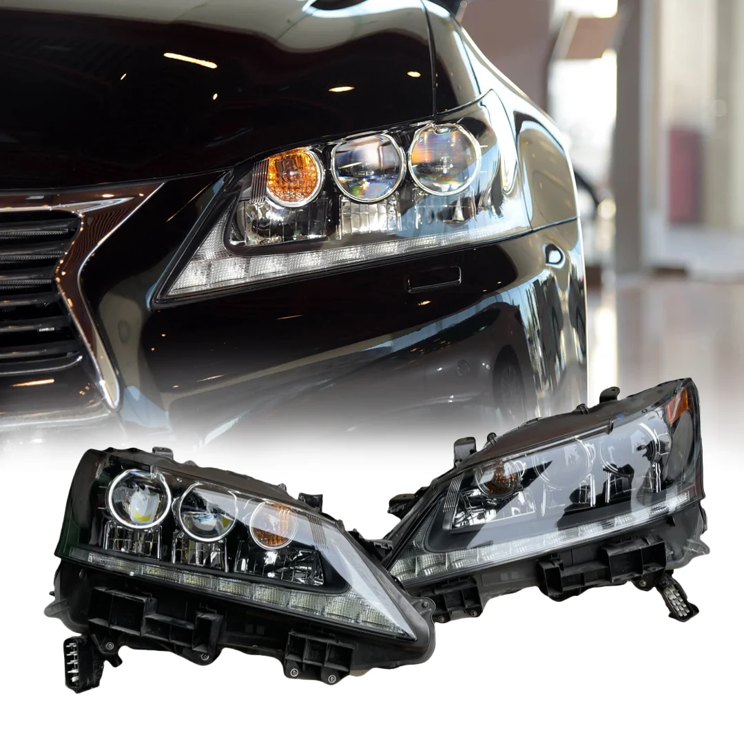 

For Lexus 2012-2015 GS200 GS250 GS300 GS350 GS400 GS450F Upgraded High-end Three-lens Follow-up Headlight Assembly