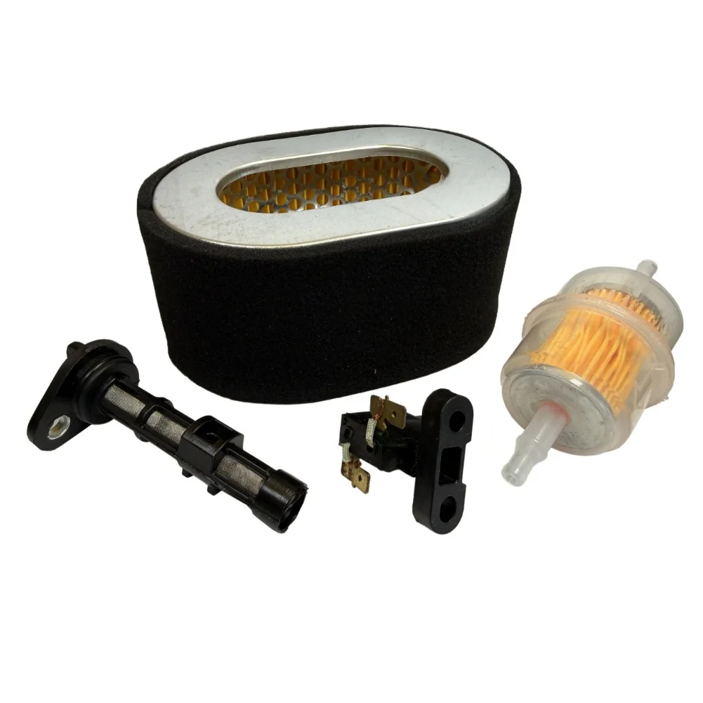 4Pcs Plastic Air Filter Kit Oil Air And Fuel Filters Replacement For Hyundai DHY8000SELR DHY8000SELR-T Engine Garden Tool Parts
