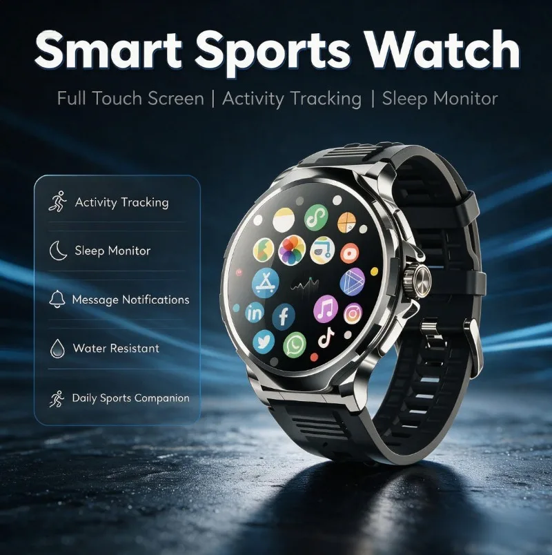 2026 New 4G SIM Smart Watch Curved Eye Care Screen Large Storage Bluetooth Call Social App Notifications Sports Wristwatch