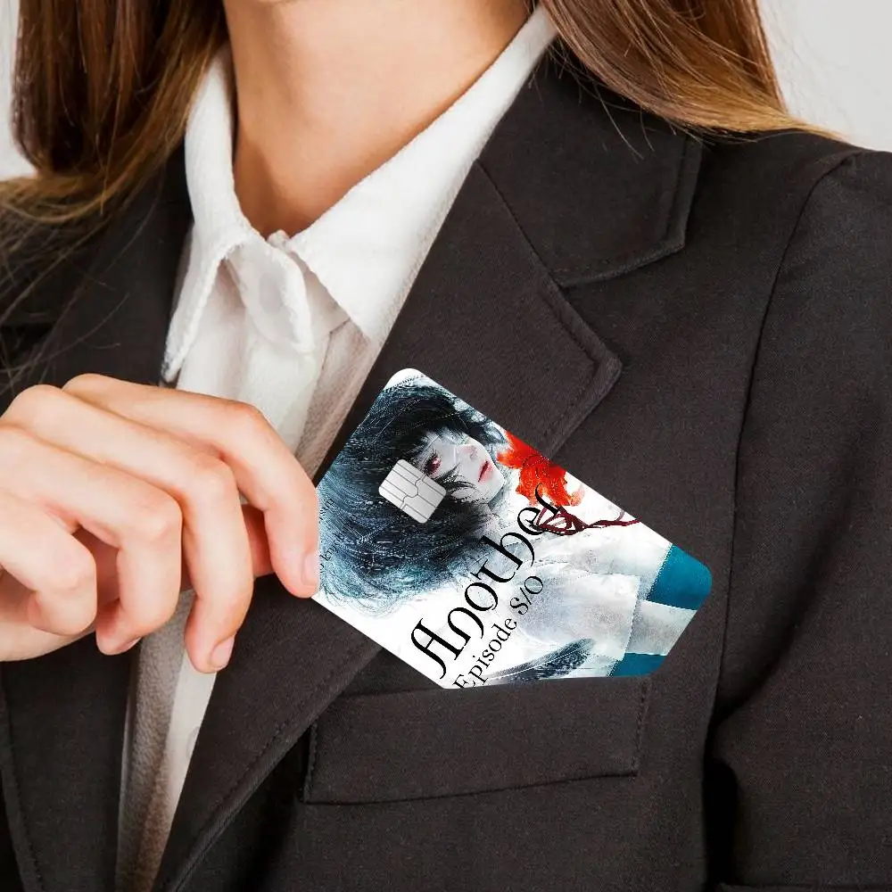 أنيمي A-another خمر أنيمي تنفق أو حفظ مضحك قذيفة على قبالة رقيقة جدا لا تتلاشى ملصق غطاء الجلد فيلم لبطاقة الائتمان الخصم #5