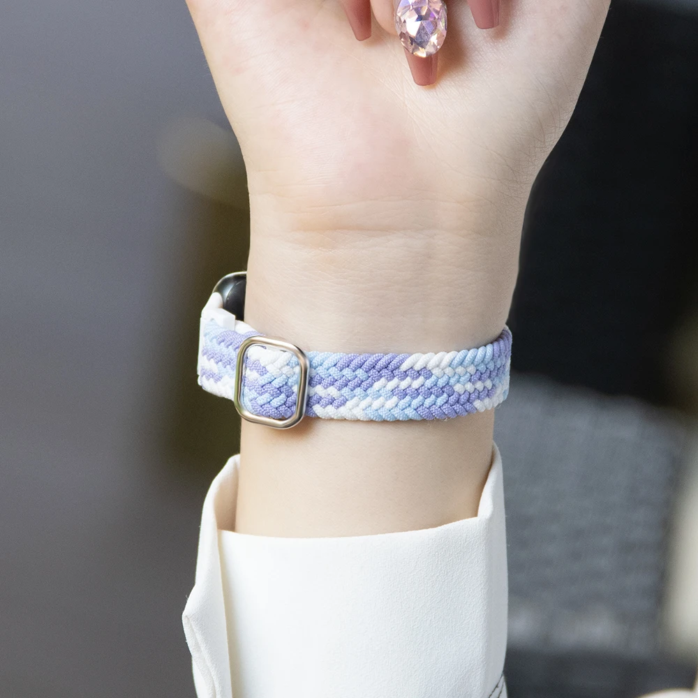 Return Braided Slide Buckle Strap For Honor Band 4/5 Quick Release Lightweight Nylon Replacement Sport Smartwatch Band Unisex