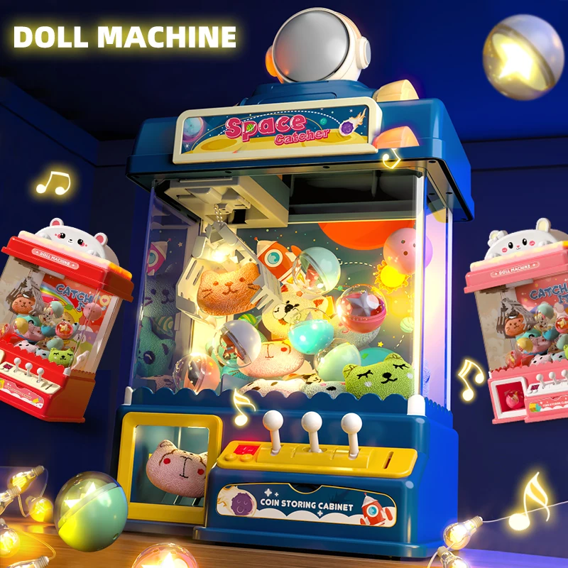 Claw Doll Machine Electric Clip Doll Machine Game Machine Toys parent-child interactive toys children\'s birthday presents