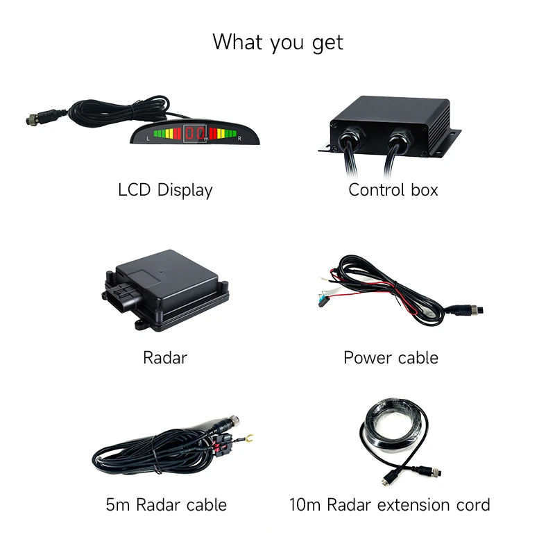 77GHZ Rada rBSD Waterproof Motion Sensor Reversing Parking Microwave Radar System For Pick Up Truck