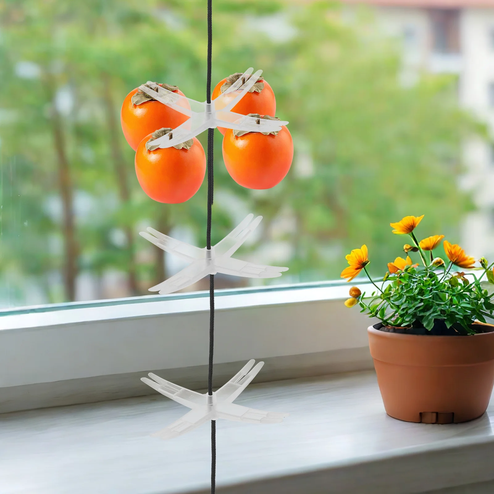 

Plastic Persimmon Drying Rack Collapsible Multi-Tier Fruit Vegetable Hanger Outdoor Kitchen Dehydrator Stand Air